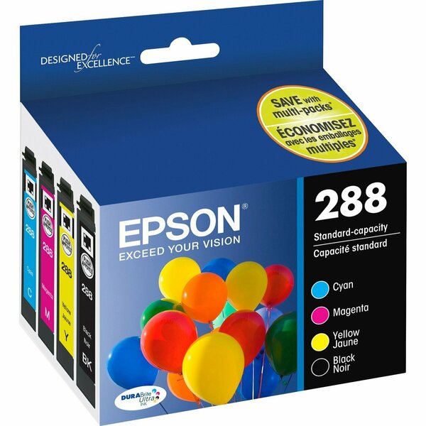 Epson America Print Epson288 C M Y K 4Pk Ink XP430 T288120BCS
